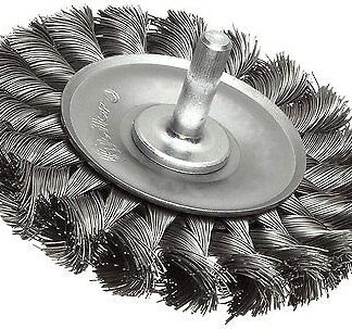 Stålborste rund Ø 70x10x6mm