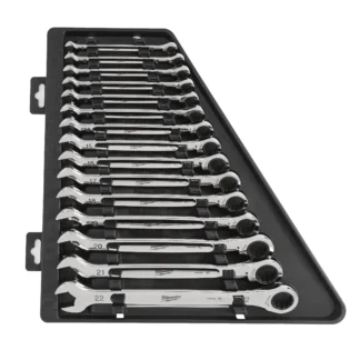 MAX BITE™ SPÄRRNYCKELSATS - 15 PC MAXBITE RATCHET METRIC COMBINATION SPANNER SET 1 PC