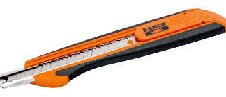 Brytbladskniv med grepp av termoplastiskt gummi och 9 mm b1