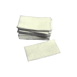 Vit filtstycke 75 x 40 x 3mm (10st)